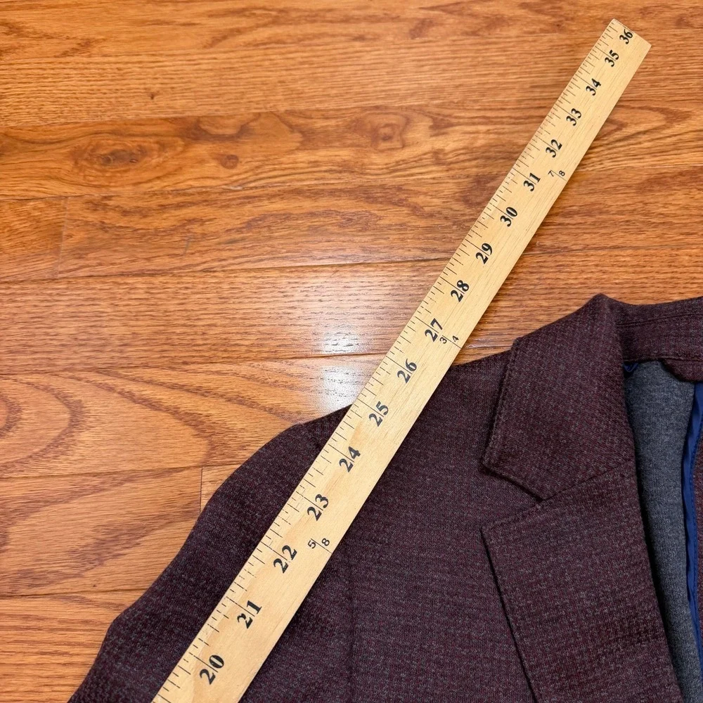 Bonobos Jetsetter Blazer 40R Burgundy Lanificio Fortex Unsturctured Tailored Fit